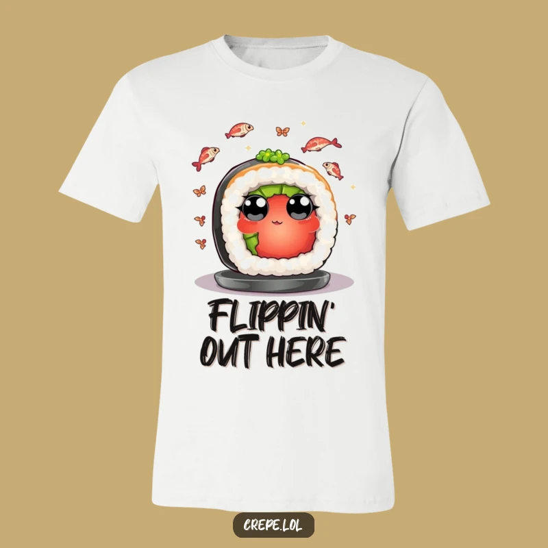 Funny Sushi Juggling T-Shirt: Wear Your Love for Hilarious Seafood