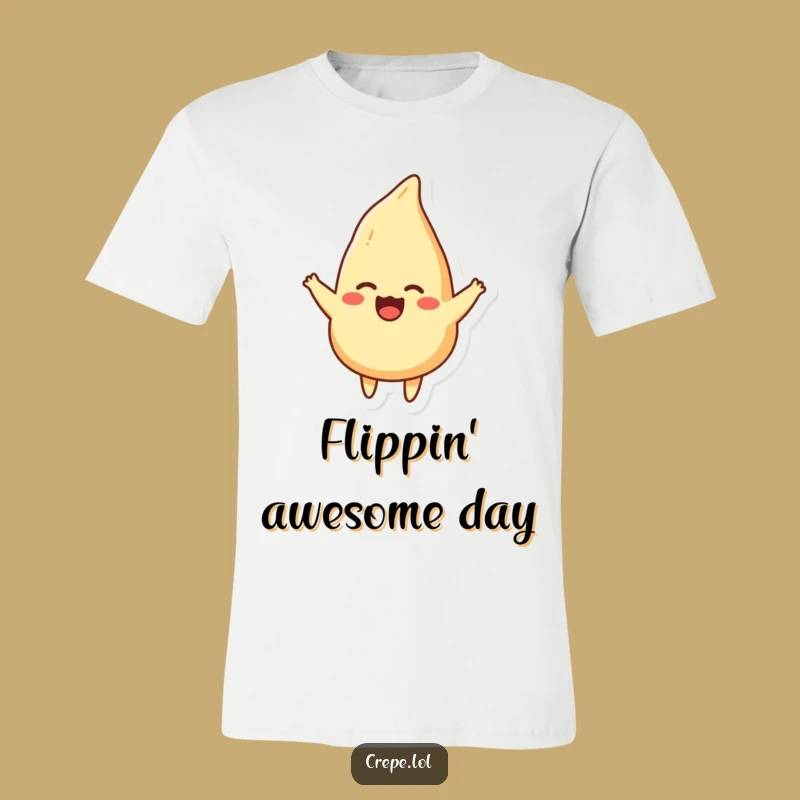 Funny Crepe Flip T-Shirt - Playful and Delicious Gift!
