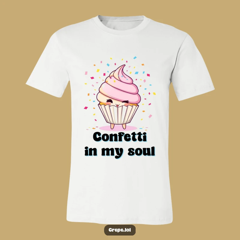 Funny Cupcake Confetti T-Shirt: Wear the Party, Perfect Gift