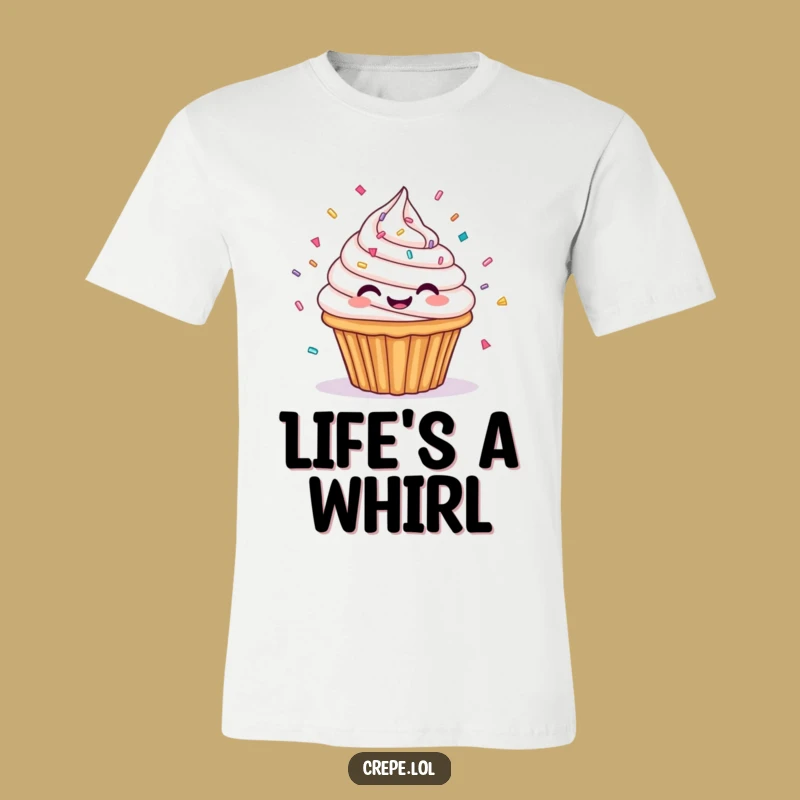 Funny Cupcake Spinning T-Shirt: Wear Your Sweet, Hilarious Style
