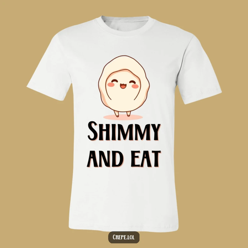 Funny Shimmy Crepe T-Shirt - Playful and Delicious Gift!