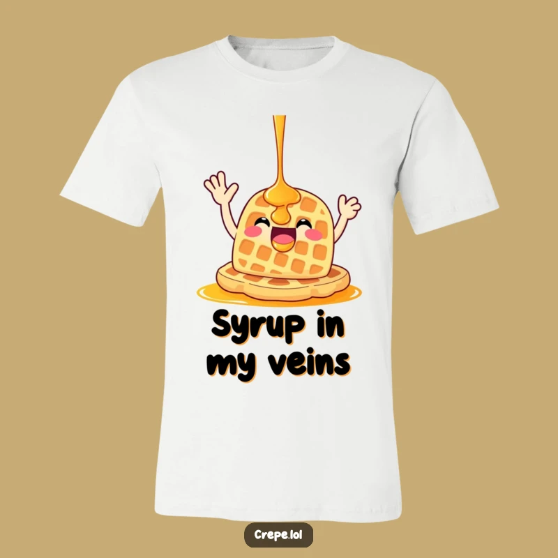 Funny Waffle Wave T-Shirt: Hilarious Breakfast Fun for a Joyful Look!