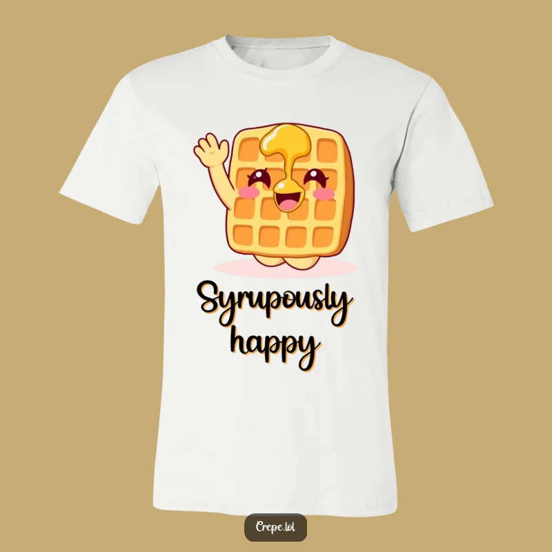 Funny Waffle Syrup T-Shirt: Enthusiastic Hilarious Breakfast Apparel Gift