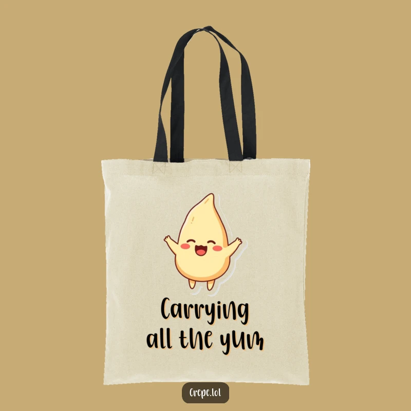 Funny Crepe Flip Tote Bag - Quirky and Practical Gift!
