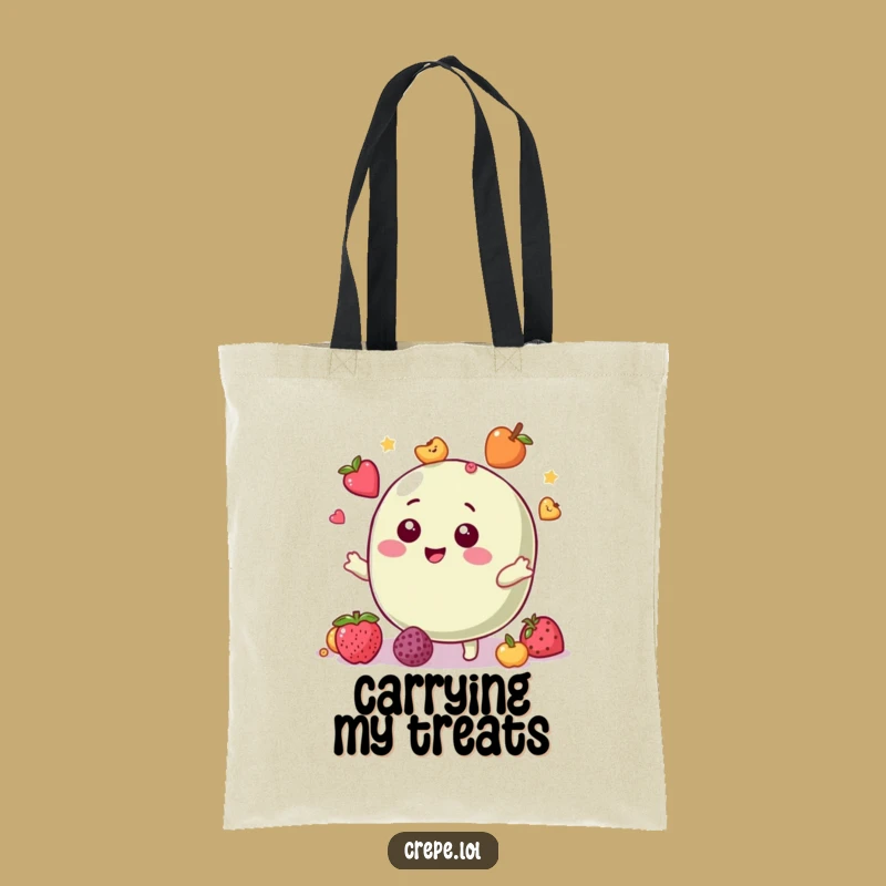 Funny Macaron Tote Bag: Juggling Fruit Canvas Bag, Perfect Funny Gift!