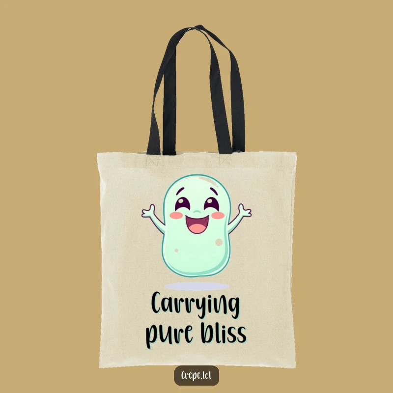 Funny Jellybean Jump Tote Bag: Carry Your Day with Hilarious Candy Energy!