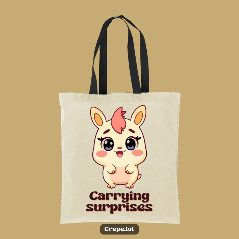 Funny Churro Tote Bag: Surprise Character Canvas Bag, Perfect Funny Gift!