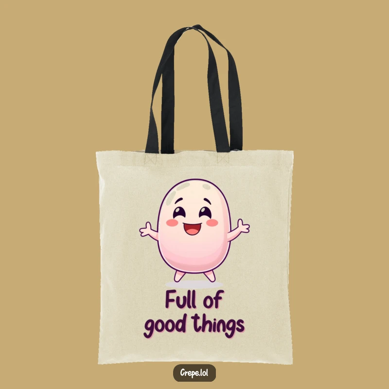Funny Jellybean Jump Tote Bag: Hilarious Joyful Candy Carry-all Gift