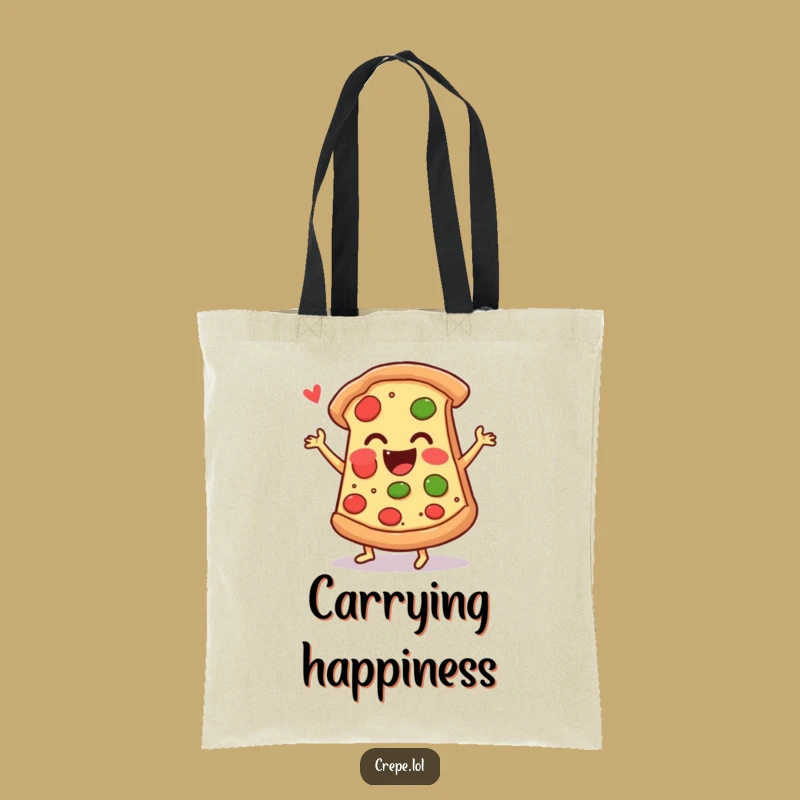 Funny Pizza Jig Tote Bag: Carry Your Fun and Food in Style