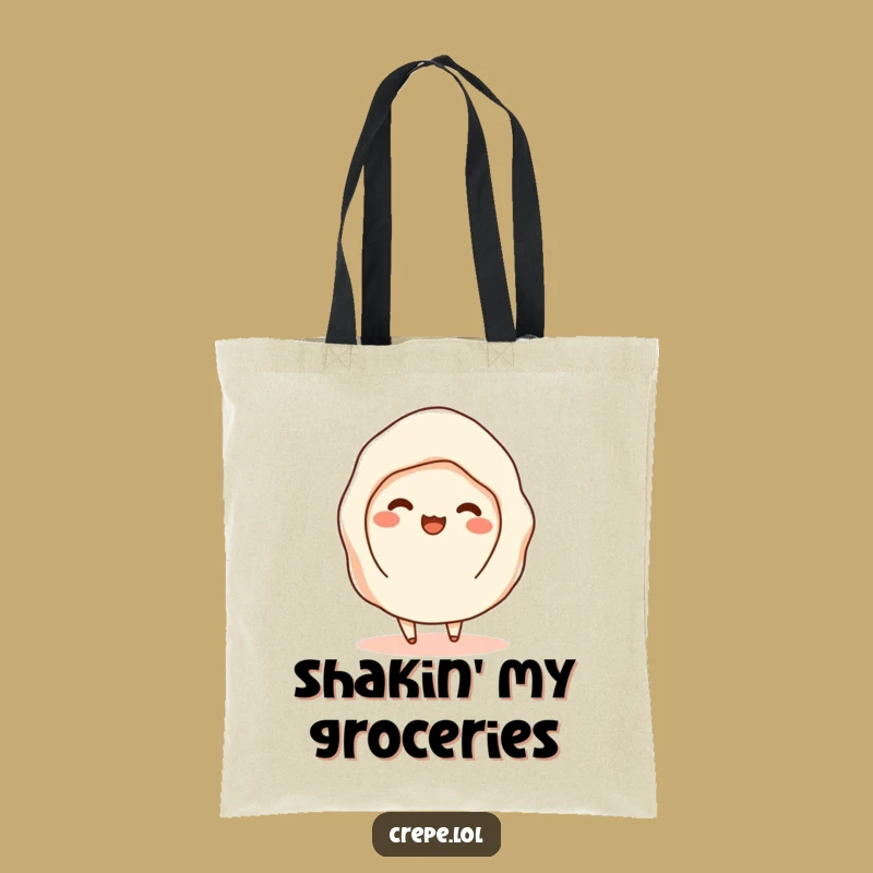Funny Shimmy Crepe Tote Bag - Quirky and Practical Gift!