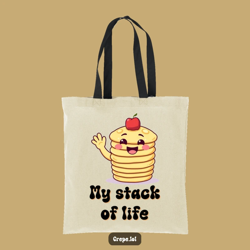 Funny Pancake Wave Tote Bag: Carry Your Breakfast Cheer Everywhere